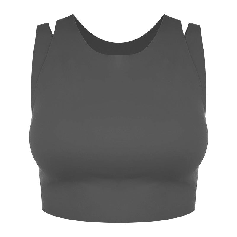 Dame Sporty High-Performance Crop-Top med åndbar tekstur Stilla