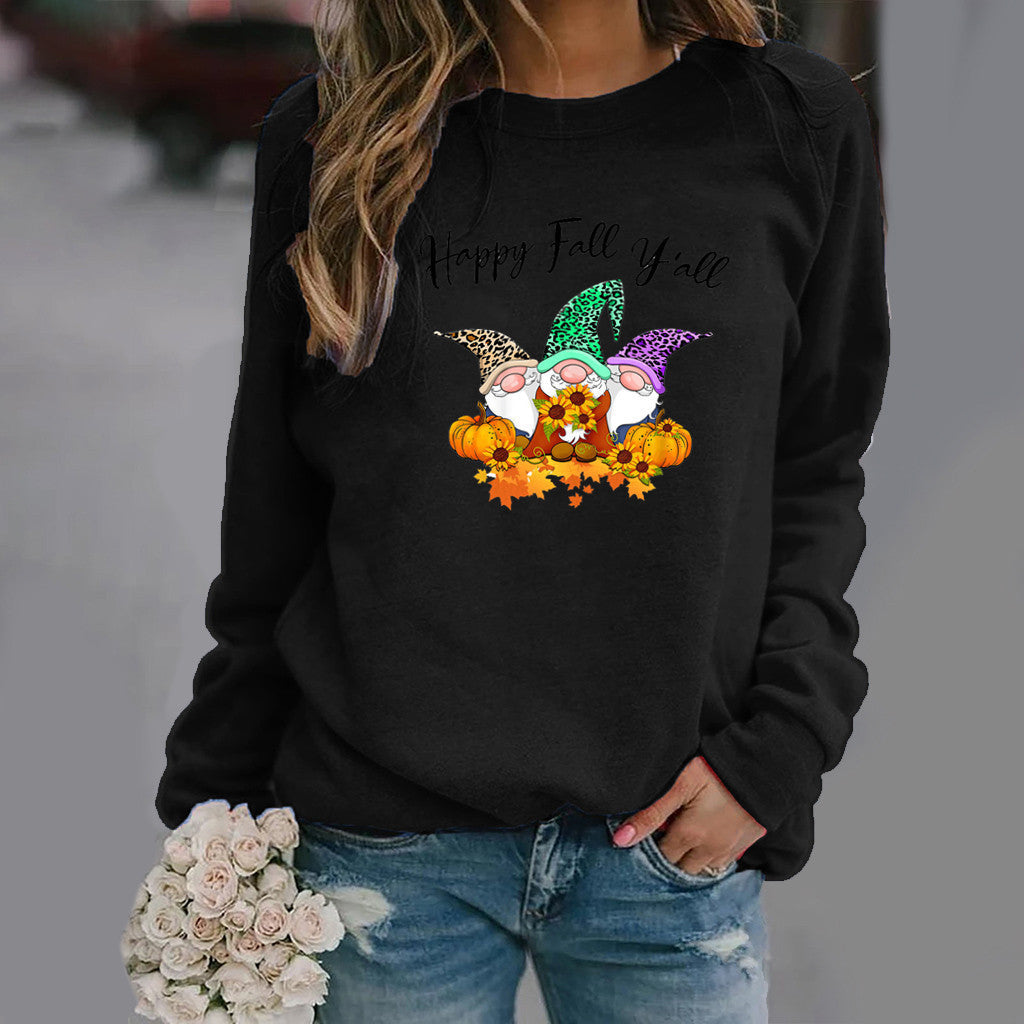 Kvindernes sweatshirt med efterårsmotiv og komfortabel pasform Stilla