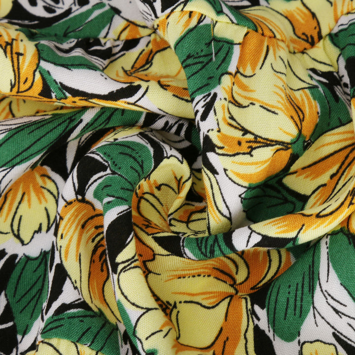 Dame skjorte kjole med blomstret design og feminin pasform Stilla