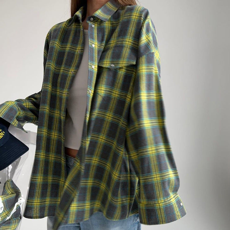 Dame ternet skjorte i casual oversize-snit Stilla