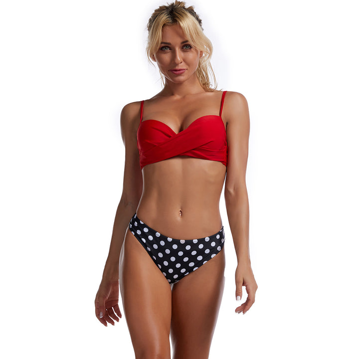 Dame Twist-Front Bikini Sæt Stilla 1750839434