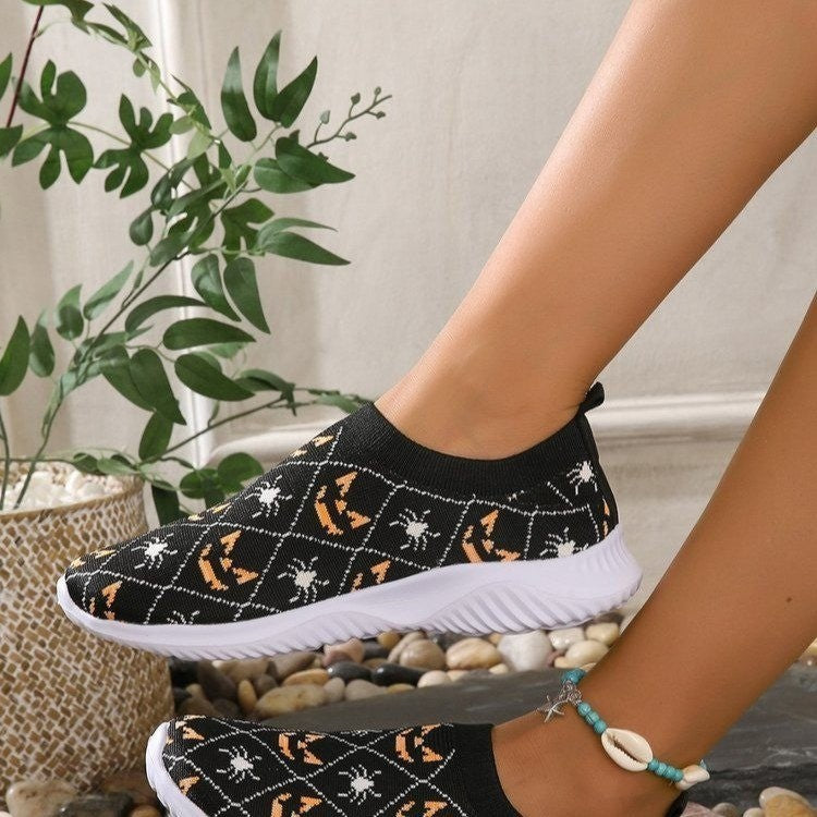 Dame Mode Sneakers med Halloween-motiv og skridsikker sål Stilla