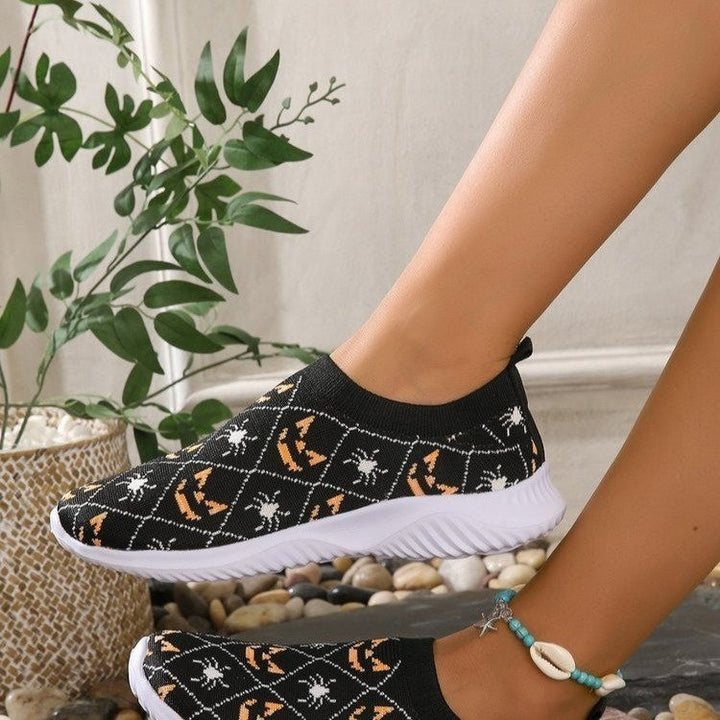 Dame Mode Sneakers med Halloween-motiv og skridsikker sål Stilla