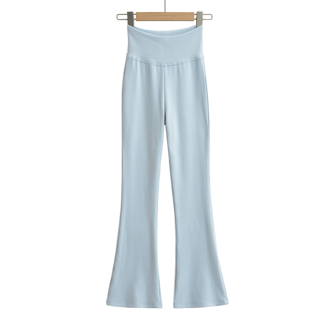 Damer Flared Leggings med høj talje lavet af komfortabelt strækmateriale Stilla