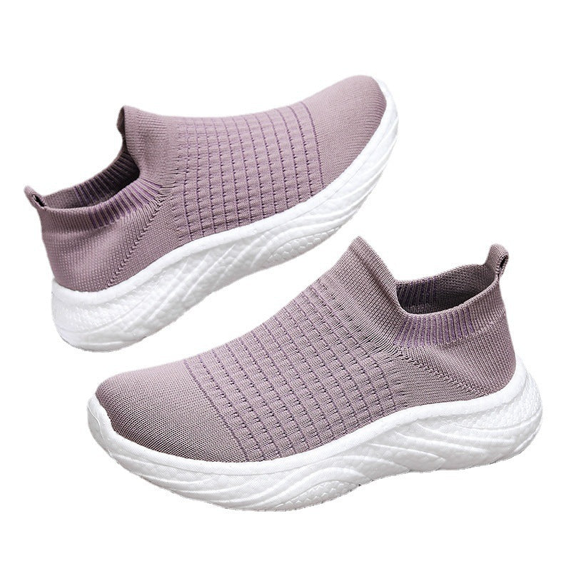 Herren Slip-On Åndbare Strik-Sneakers Stilla