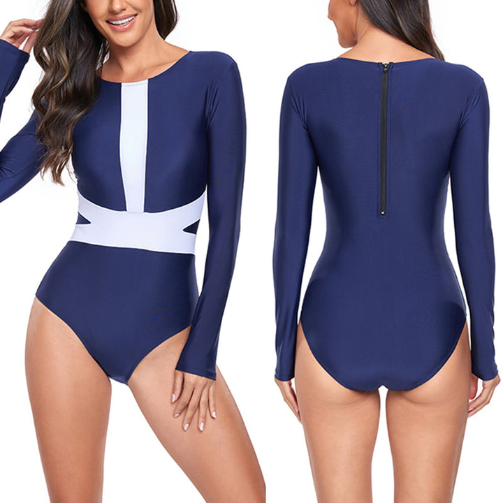 Dame Højhalset Sport badebluse med lange ærmer og moderigtigt design Stilla