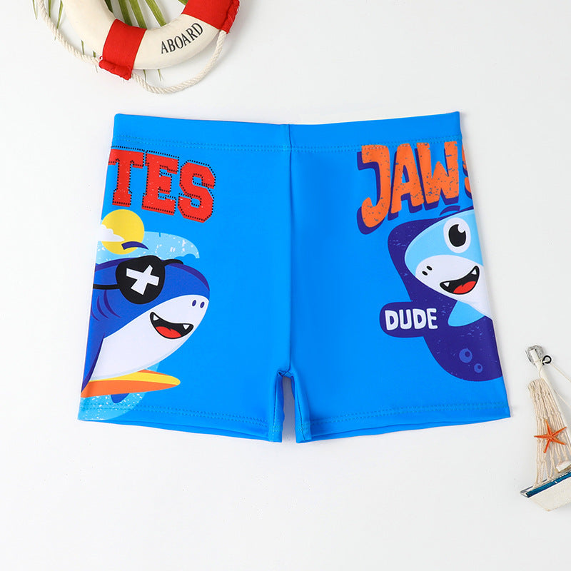 Drengernes bad shorts med maritimt motiv Skovae