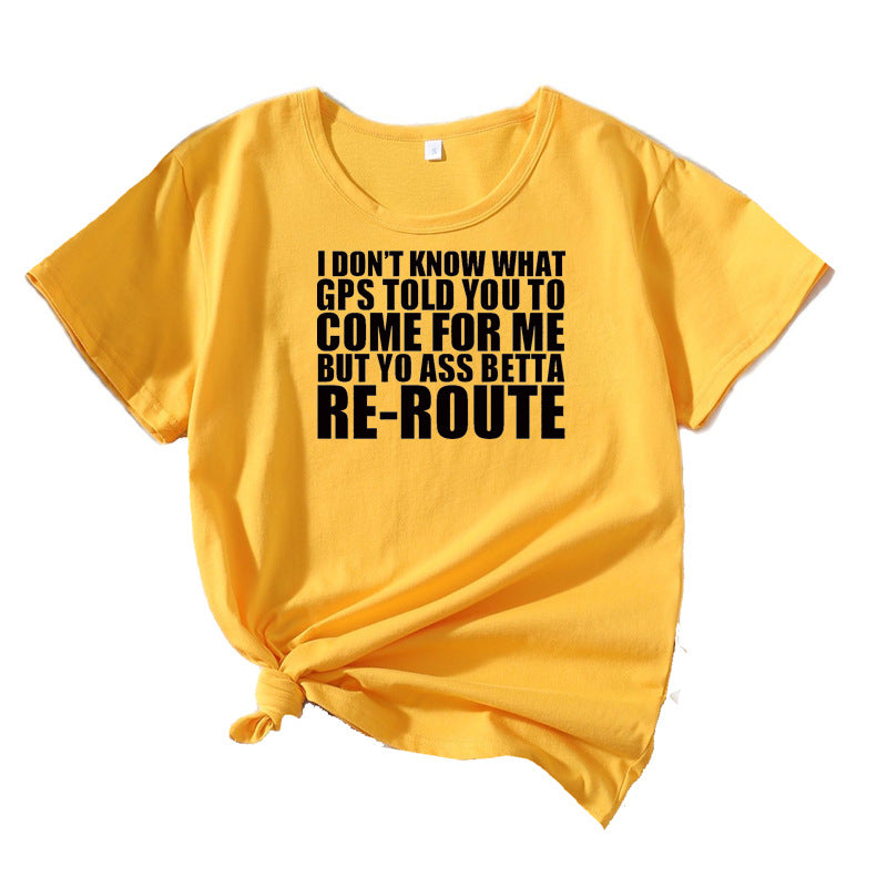 Dame Fritid Sjov Grafik T-shirt Stilla
