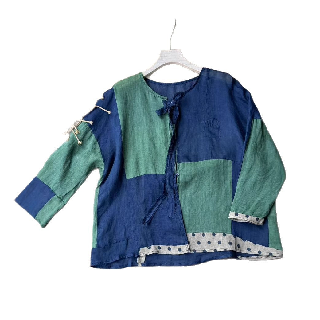 Dame Fritid Patchwork Tunika Shirt Stilla