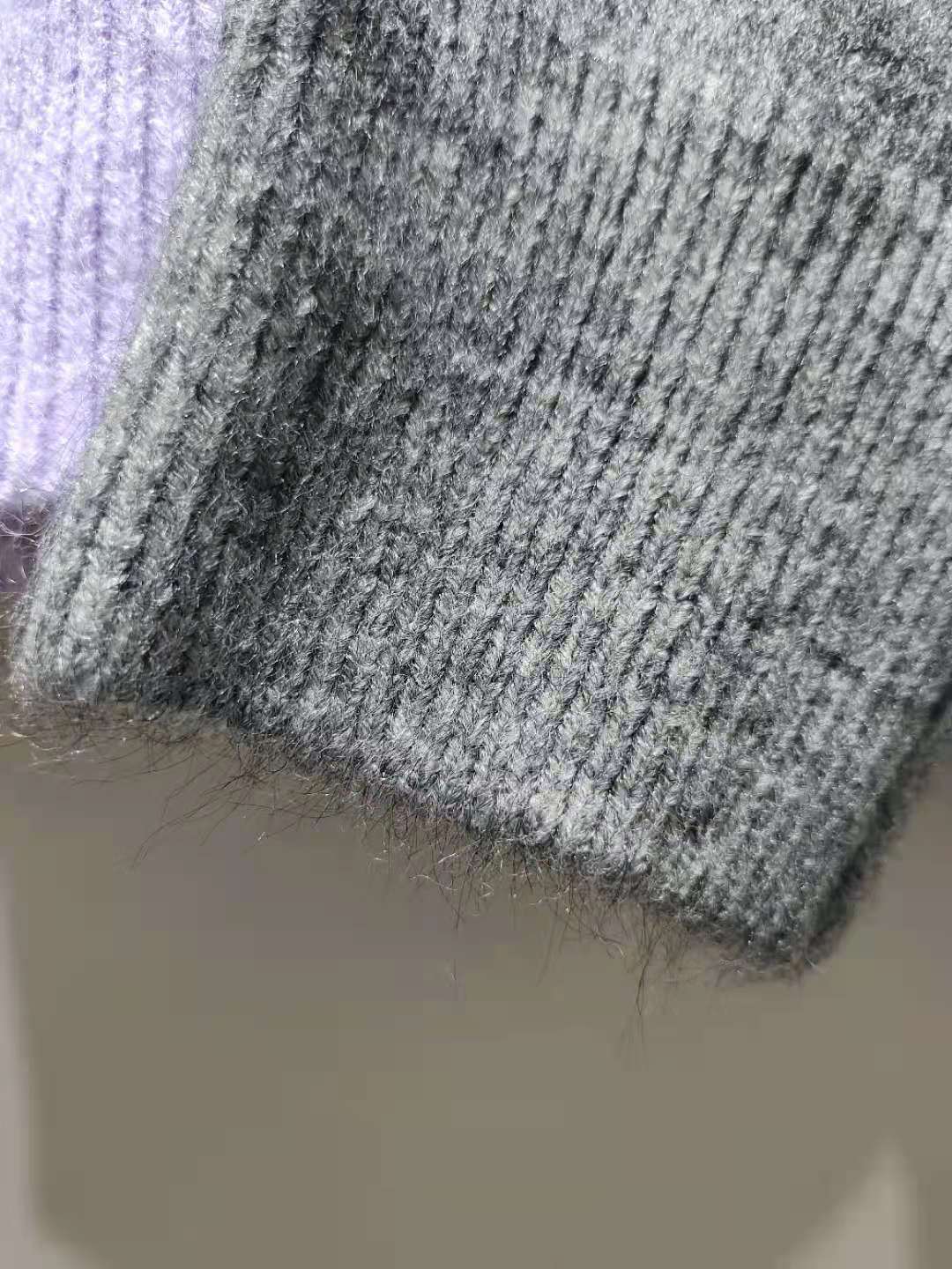 Dame Oversized Strikpullover med høj afsluttende krave og voluminøse ærmer Stilla