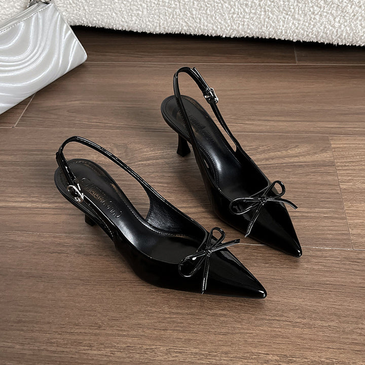 Dame Sling-Pumps med klassisk design og moderigtigt sløjfedetalje Stilla