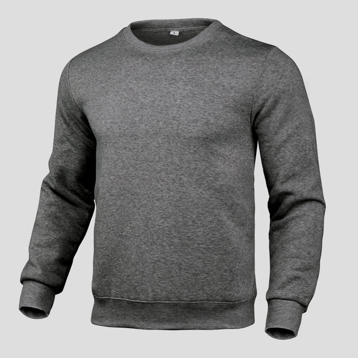 Herre komfortabel crew neck sweater lavet af højkvalitets bomuldsblanding Skovae
