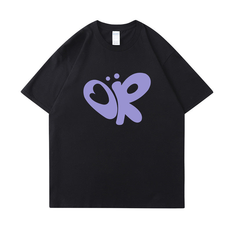 Dame casual T-shirt med unikt grafisk print Skovae