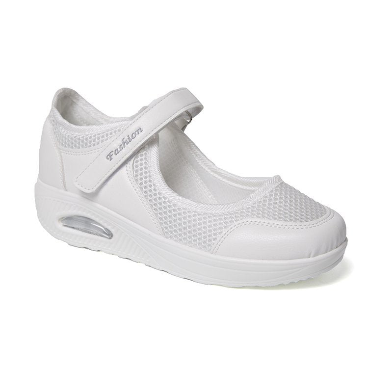 Dame Komfortable Slip-On Sneakers med åndbar netstruktur Stilla