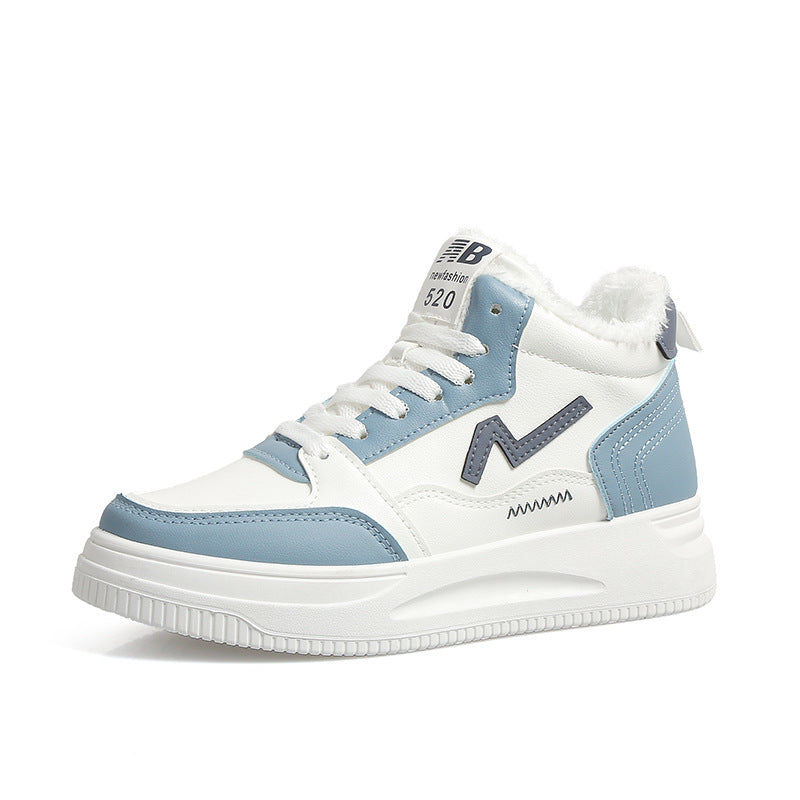 Dame højtskårne sneakers med varm inderfor og skridsikker sål Stilla