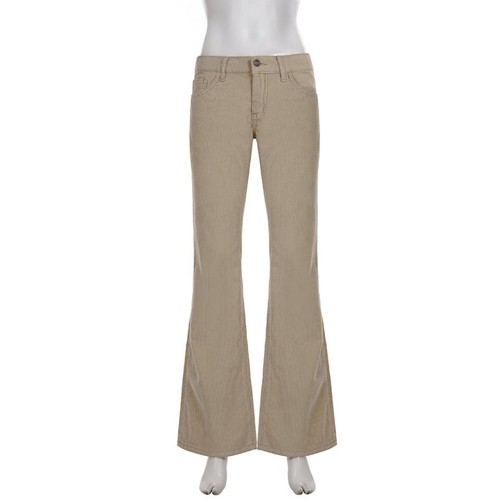 Dame flared jeans med klassisk high-waist skæring og trendy detaljer Skovae