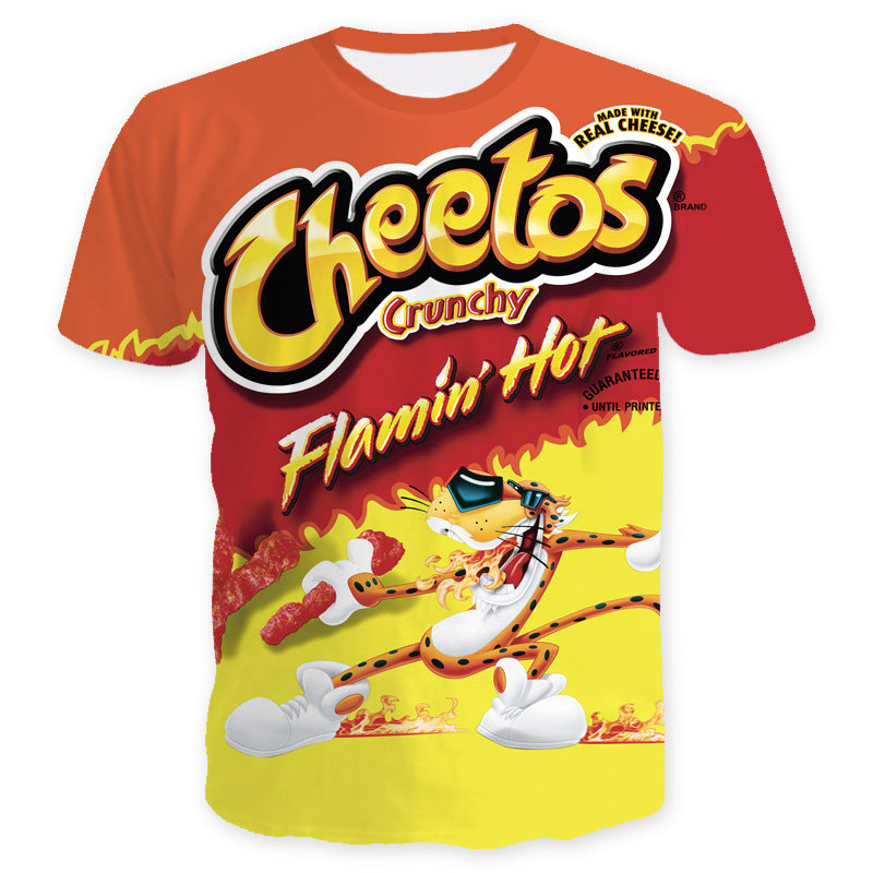 Herre T-Shirt i unikt Snackdesign Stilla