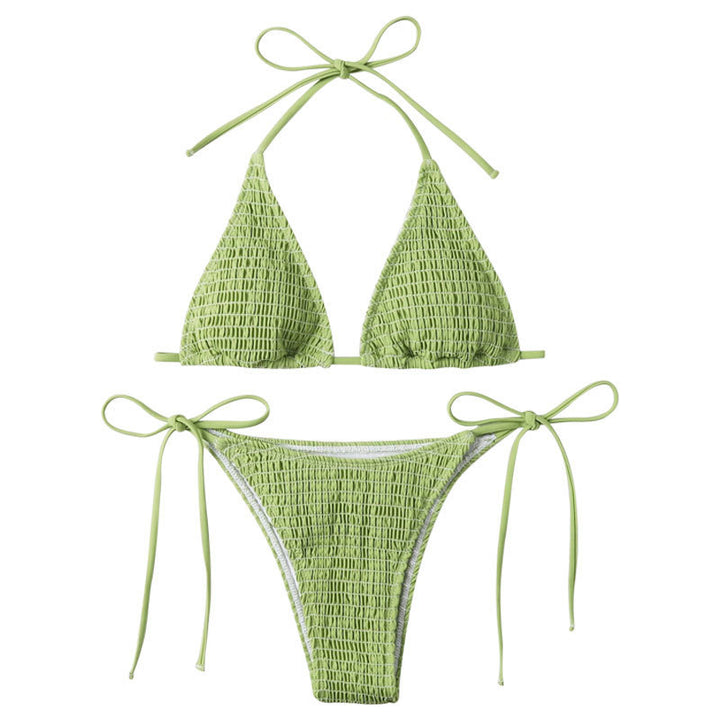 Dame Triangel-Bikini Sæt med justerbare stropper og minimalistisk design Skovae