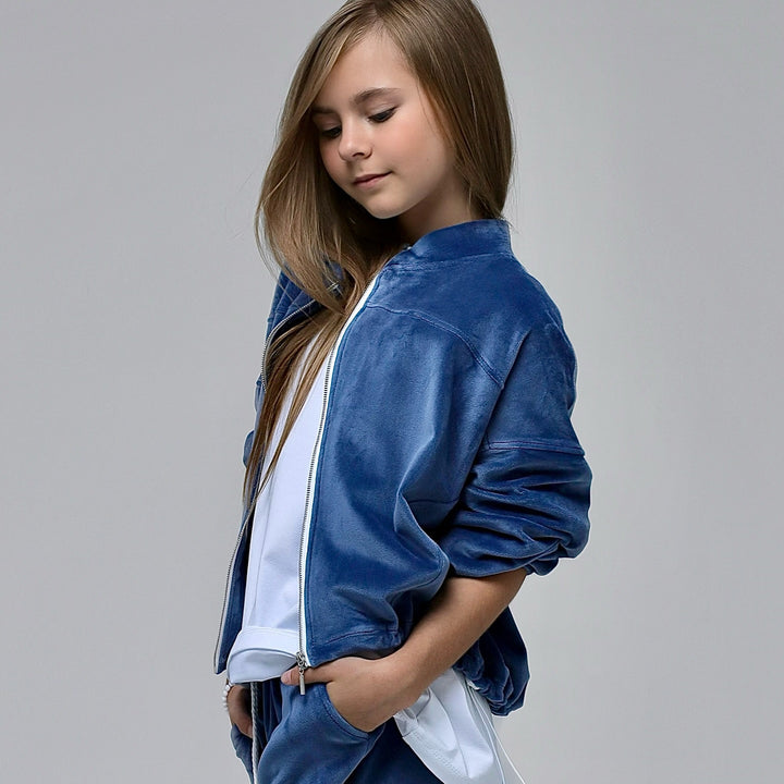 Dame Casual Fleece Jakke med Fulde Lynlås og Afslappet Pasform