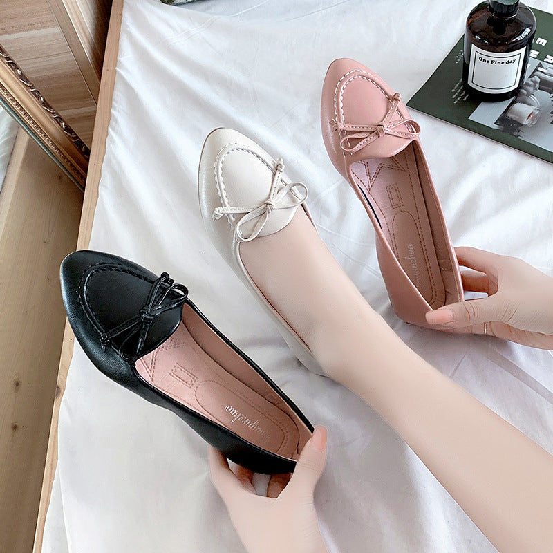 Damer Ballerinas med legende sløjfedesign og skridsikker sål Stilla