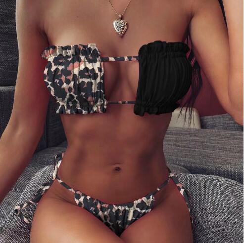 Dame sommerfugltryk To-delt bikini-sæt Stilla