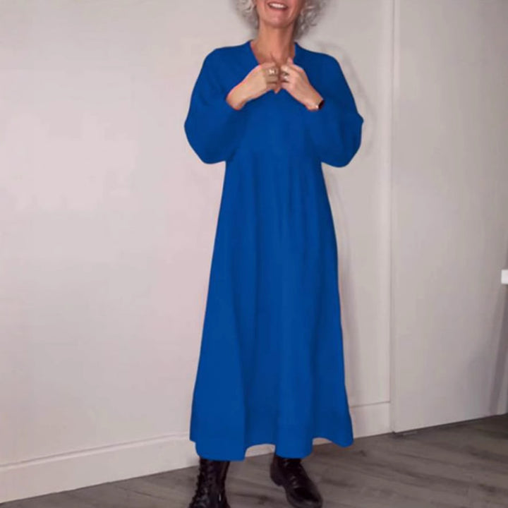 Dame Maxikjole med elegant silhuet og rummelig snit Stilla