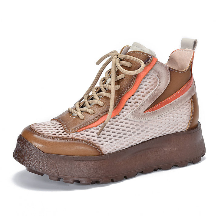 Dame High-Top Sneakers med åndbar mesh-overflade og skridsikker sål Stilla