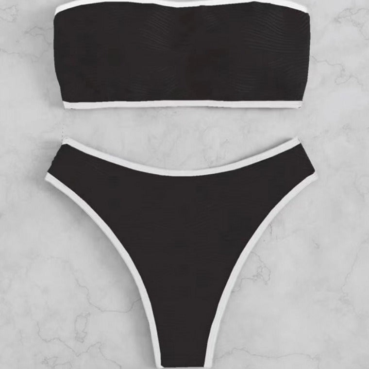 Dame Bandeau Bikini med behagelig pasform Skovae