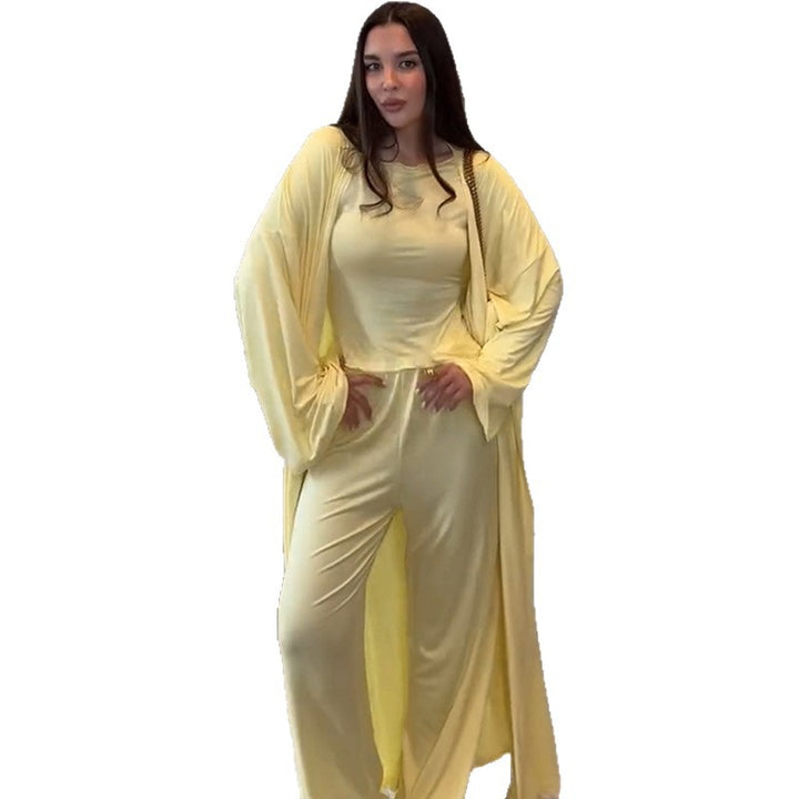 Dame komfortabel jumpsuit med bred pasform og lange ærmer Stilla