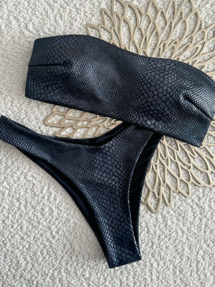 Feminint Bandeau-Bikini-Sæt Stilla
