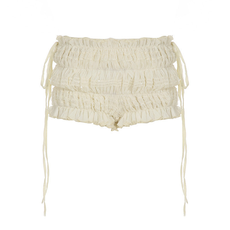 Damen Raffinierte Rüschenshorts Skovae