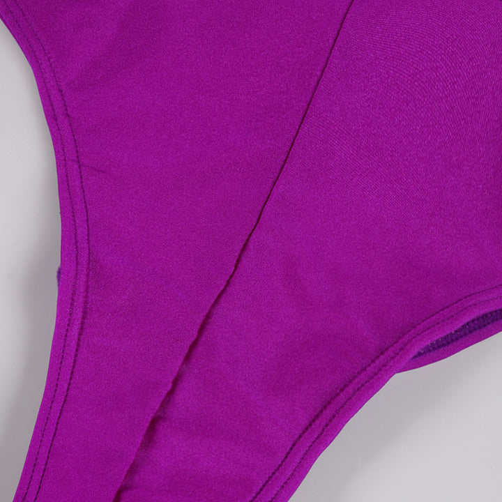 Dame bikini sæt med dekorerede stropper og høj skæring Stilla