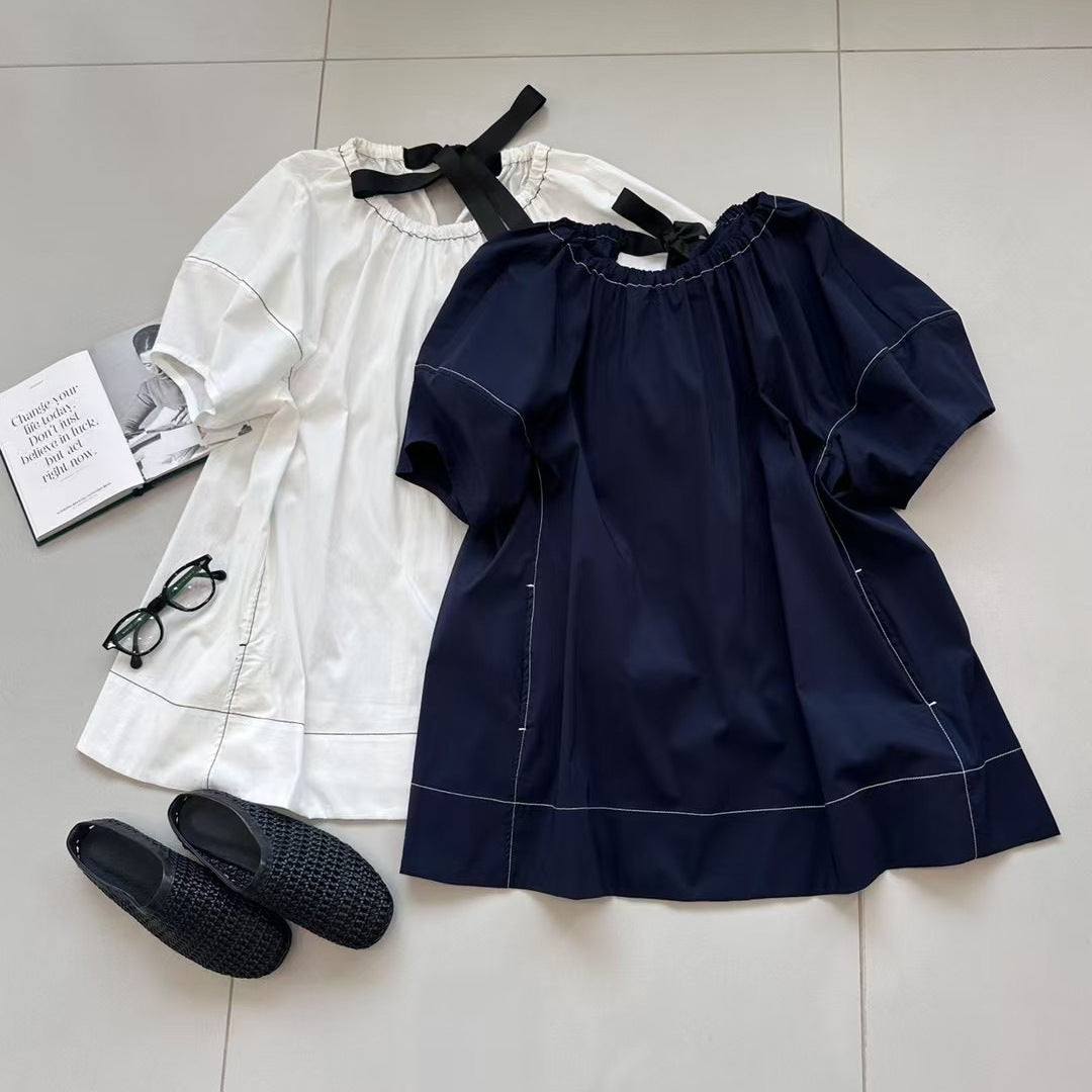 Femme Elegante Puffærmer Bluse Stilla