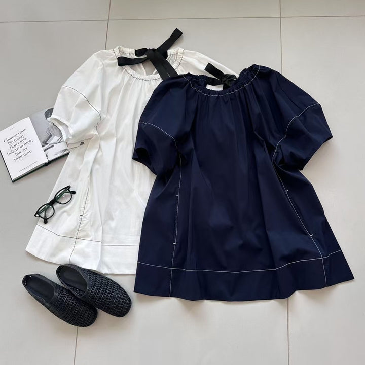 Femme Elegante Puffærmer Bluse Stilla