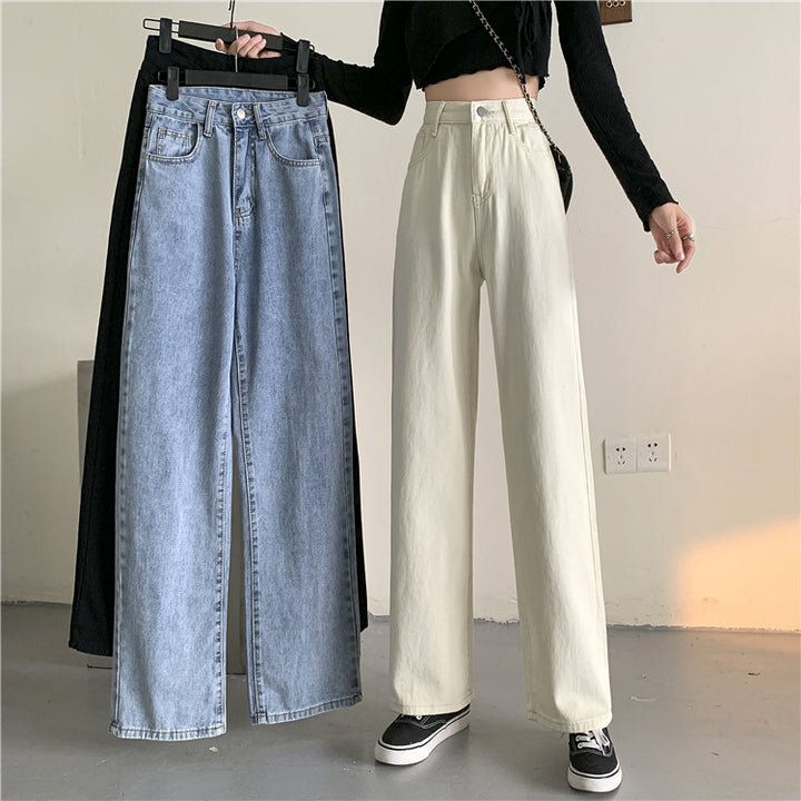Kvindernes Bred Skåret Jeans med Høj Talje Stilla
