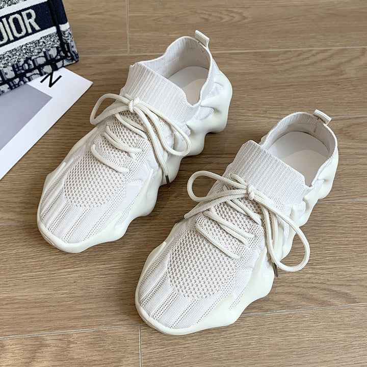 Dame Sporty Sneakers med struktureret overmateriale og innovativ sål Stilla
