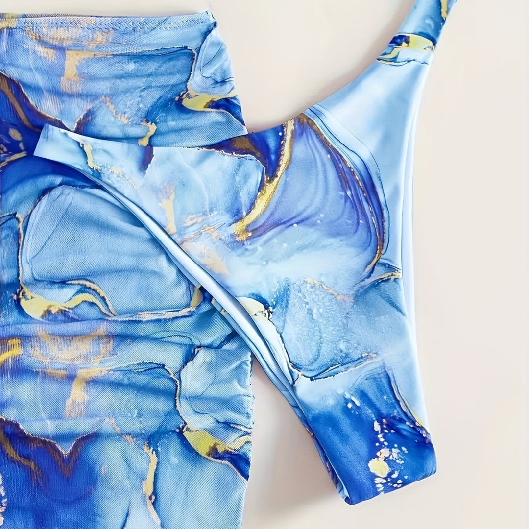 Dame Triangel-Bikini med moderne omslagsskørt Skovae