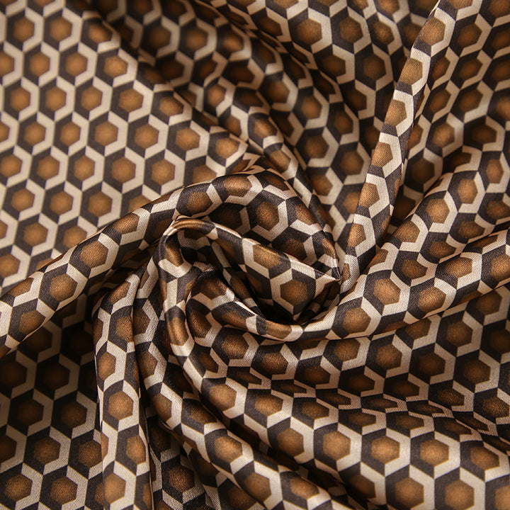 Dame luksus Satin-Kimono med moderne mønster Stilla