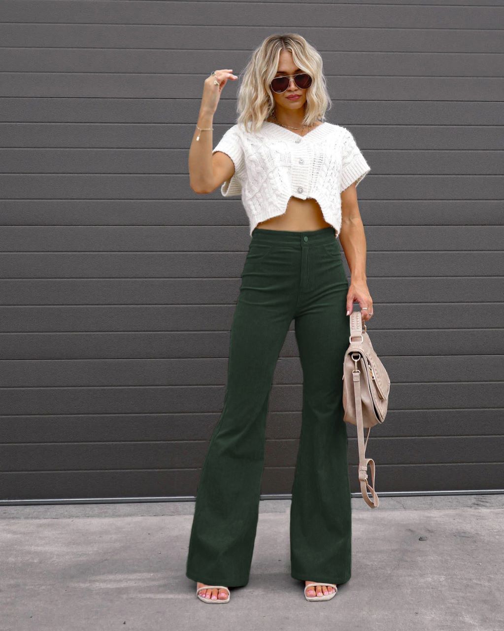 Dame Høj Talje Flared Jeans Stilla
