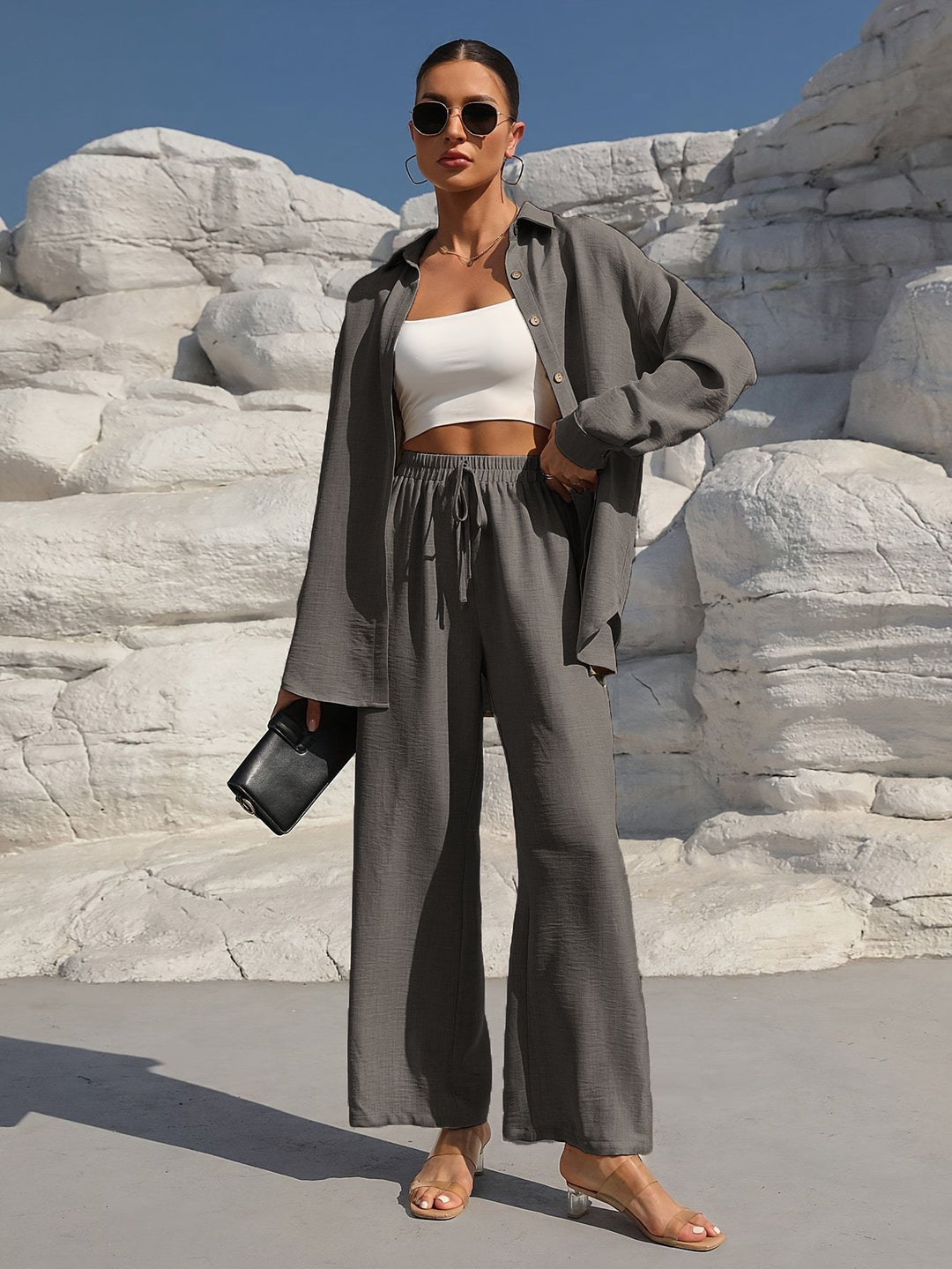 Dame afslappet to-delt sæt Stilla