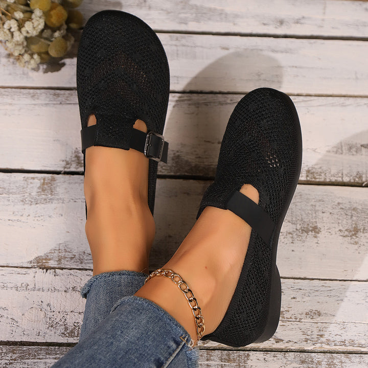 Dame behagelige slippers med åndbart overmateriale og elastisk pasform Stilla
