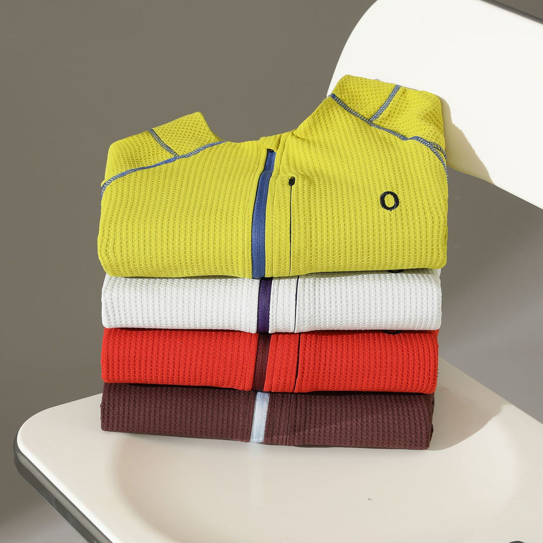 Kvindernes funktionelle sweater med innovativ lynlås og struktureret overflade Stilla
