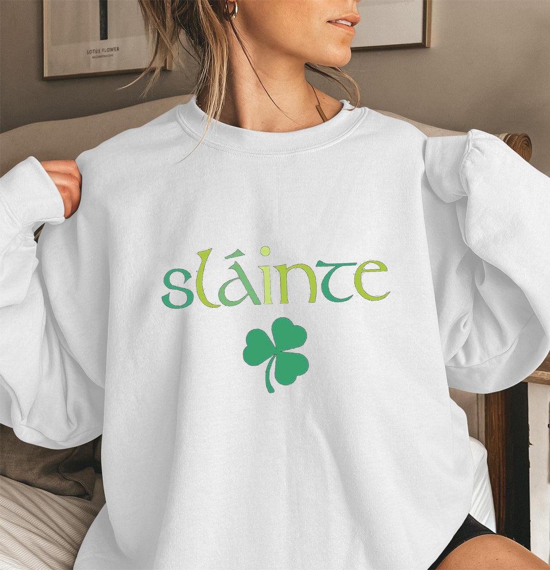Kvinders sweatshirt med voluminøse ærmer og motiverende design Stilla