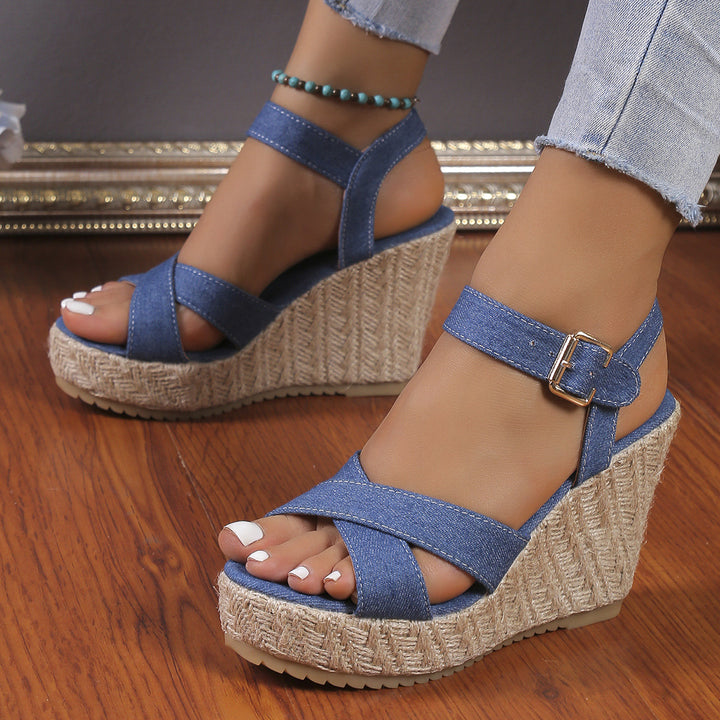 Dame mode Espadriller med justerbar rem Stilla