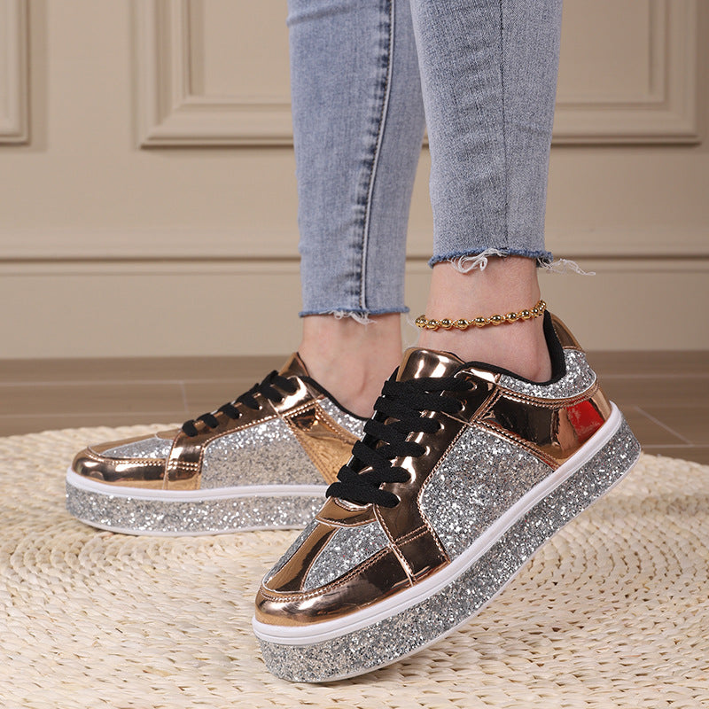 Dame Glitrende Lifestyle Sneakers Stilla