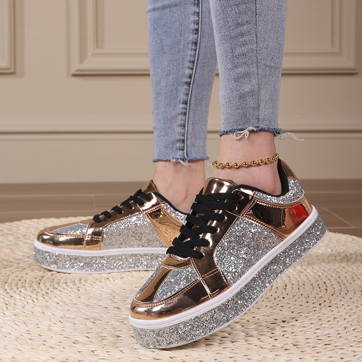 Dame Glitrende Lifestyle Sneakers Stilla