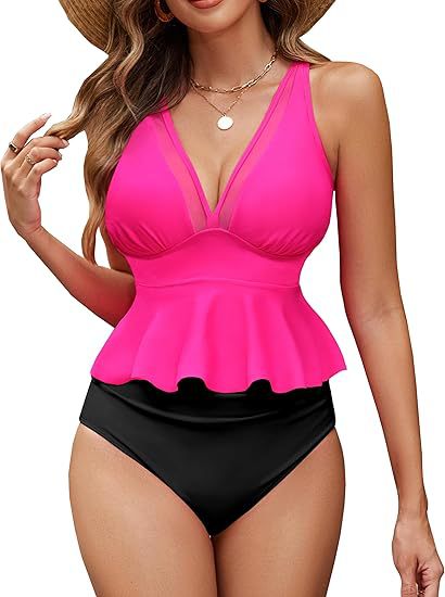 Dame Flydende Peplum-Badeanstik Skovae