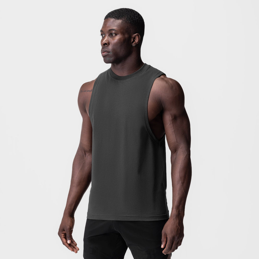 Herrer Sporty Muskelshirt med bred armhul Stilla