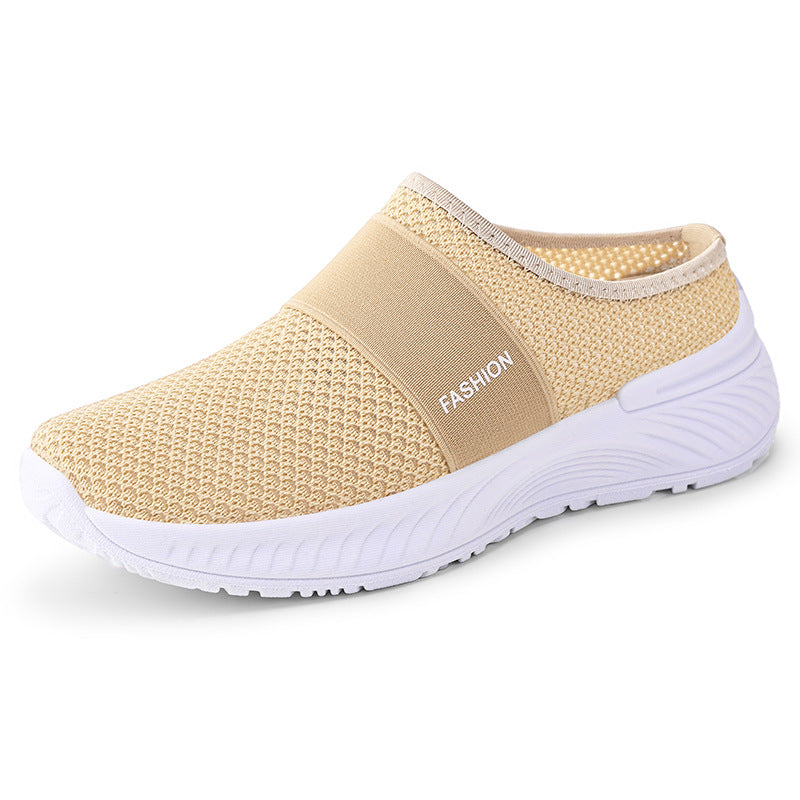 Dame Komfortable Slip-On Sneakers i åndbart mesh med fleksibel sål Stilla