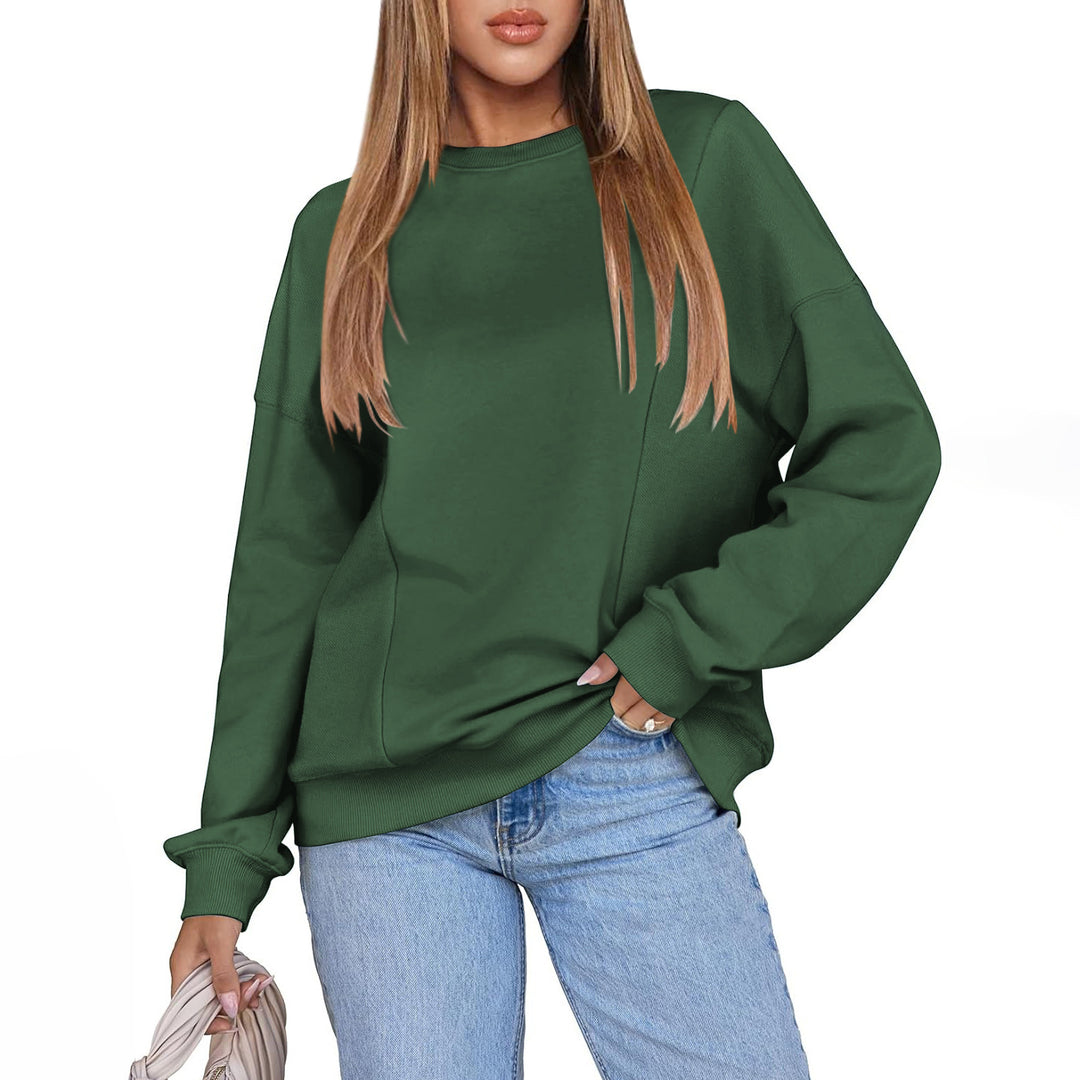 Dame afslappet oversized sweater med moderne snit og blødt foer Stilla